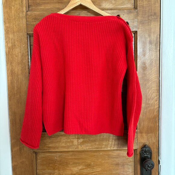 Madewell Red Calloway Boatneck Pullover Sweater - XS - Picture 5 of 8